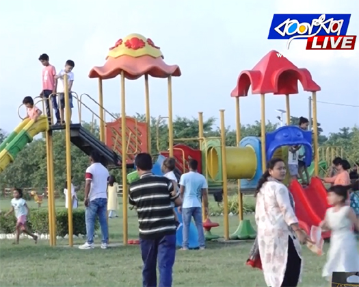 কন্যকাৰ শিশু উদ্যানত এতিয়া অগণন শিশুৰ ভীৰ।